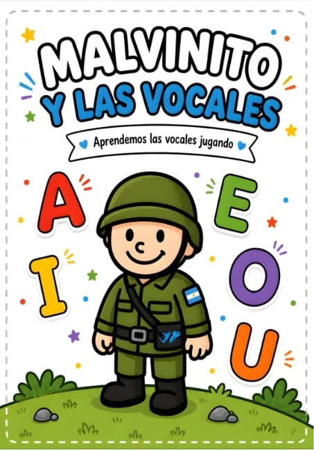Libro Malvinito y Las Vocales Aprendamos Jugando